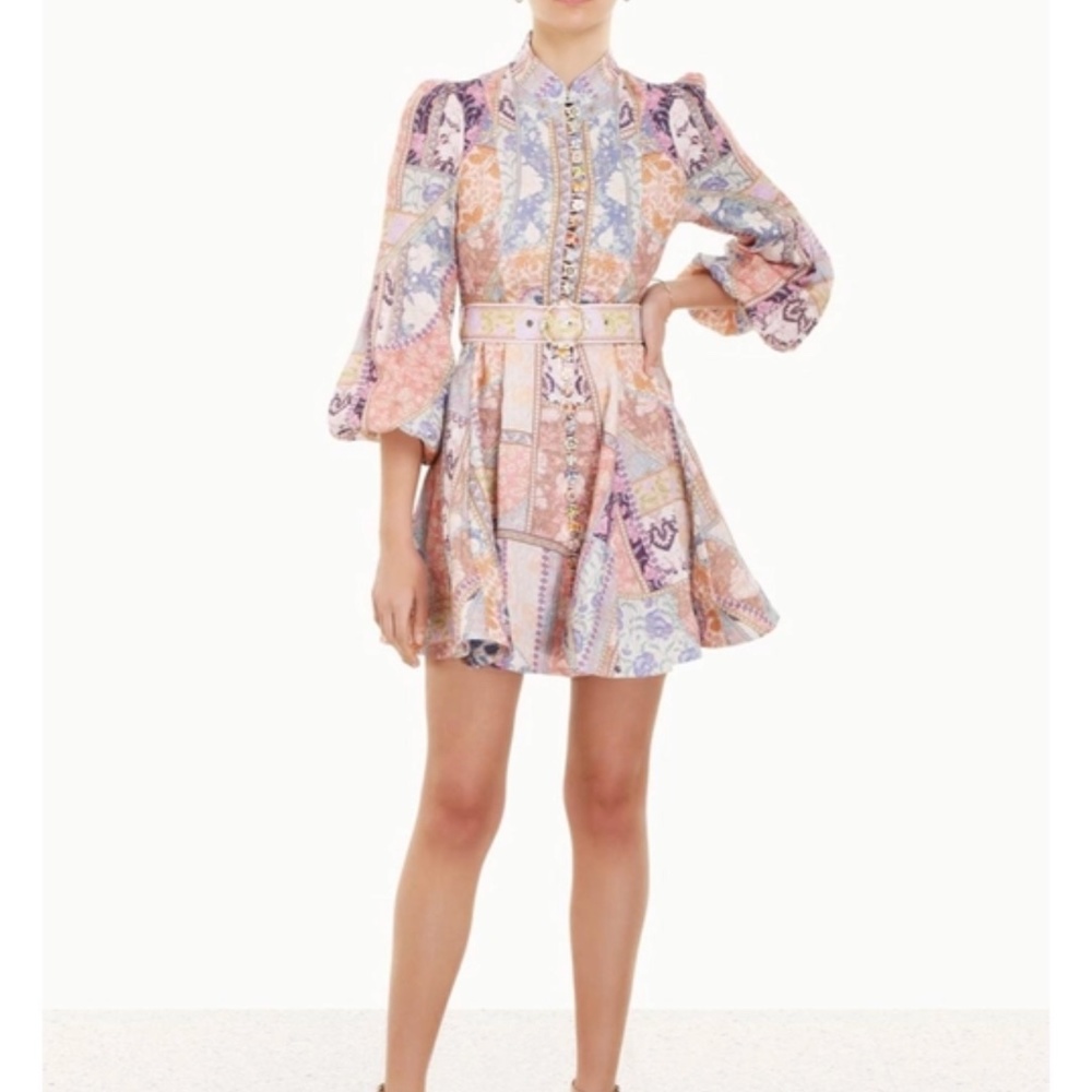 ZIMMERMANN KALEIDOSCOPE buttoned mini dress *new season*